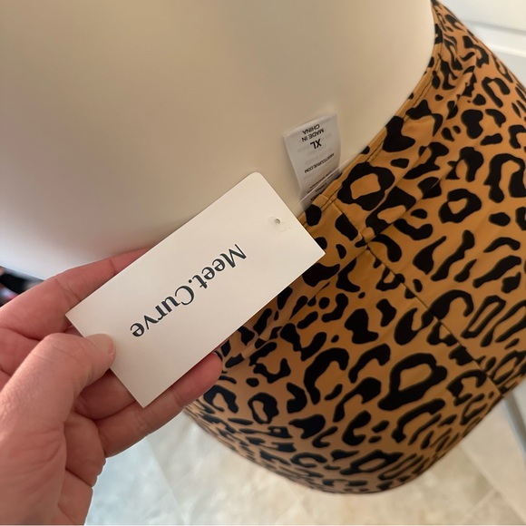 *NEW WITH TAGS* high waisted cheetah print bikini bottoms. Size XL bikini bottom - Picture 7 of 8